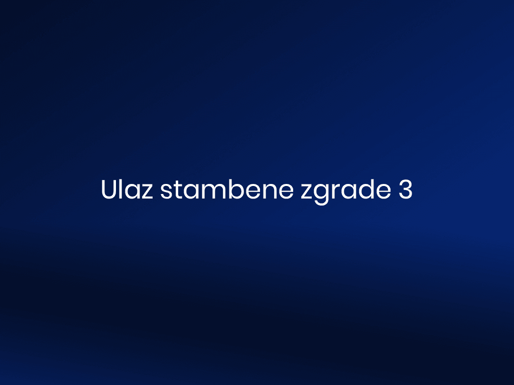 Ulaz stambene zgrade 3